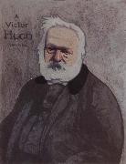 Felix Vallotton Portrait decoratif of Victor Hugo oil painting artist